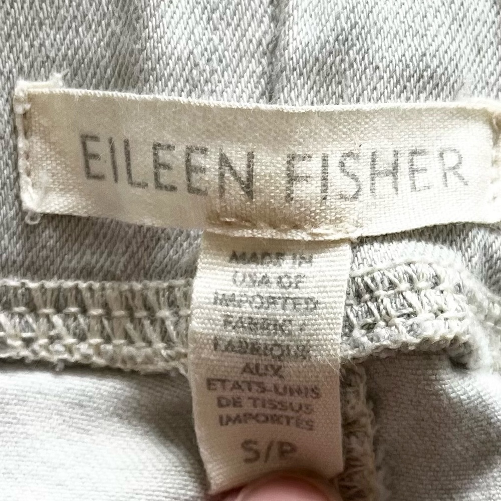 EILEEN FISHER ORGANIC COTTON BLEND PULL ON PANT SMALL CHIC STYLISH COMFY - Picture 3 of 8